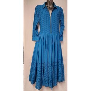 Label Ritu Kumar Size 2 NEW! Eyelet Shirt Dress $248